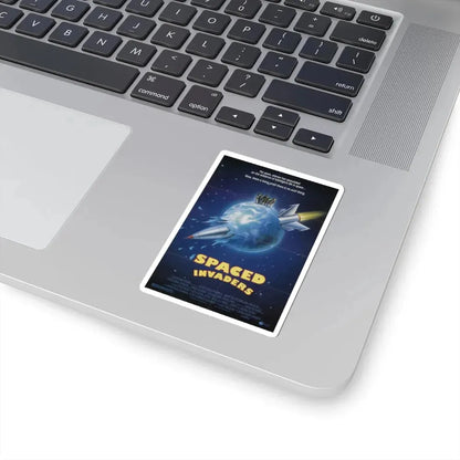 Spaced Invaders 1990 Movie Poster - STICKER Vinyl Kiss-Cut Decal - The Sticker Space