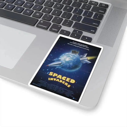 Spaced Invaders 1990 Movie Poster - STICKER Vinyl Kiss-Cut Decal - The Sticker Space