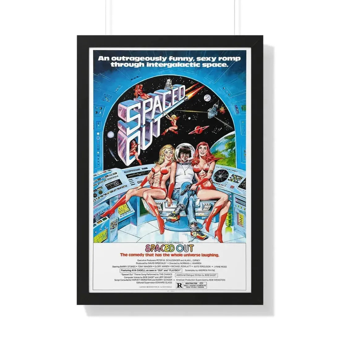 SPACED OUT 1979 - Framed Movie Poster 20" x 30" Black - The Sticker Space
