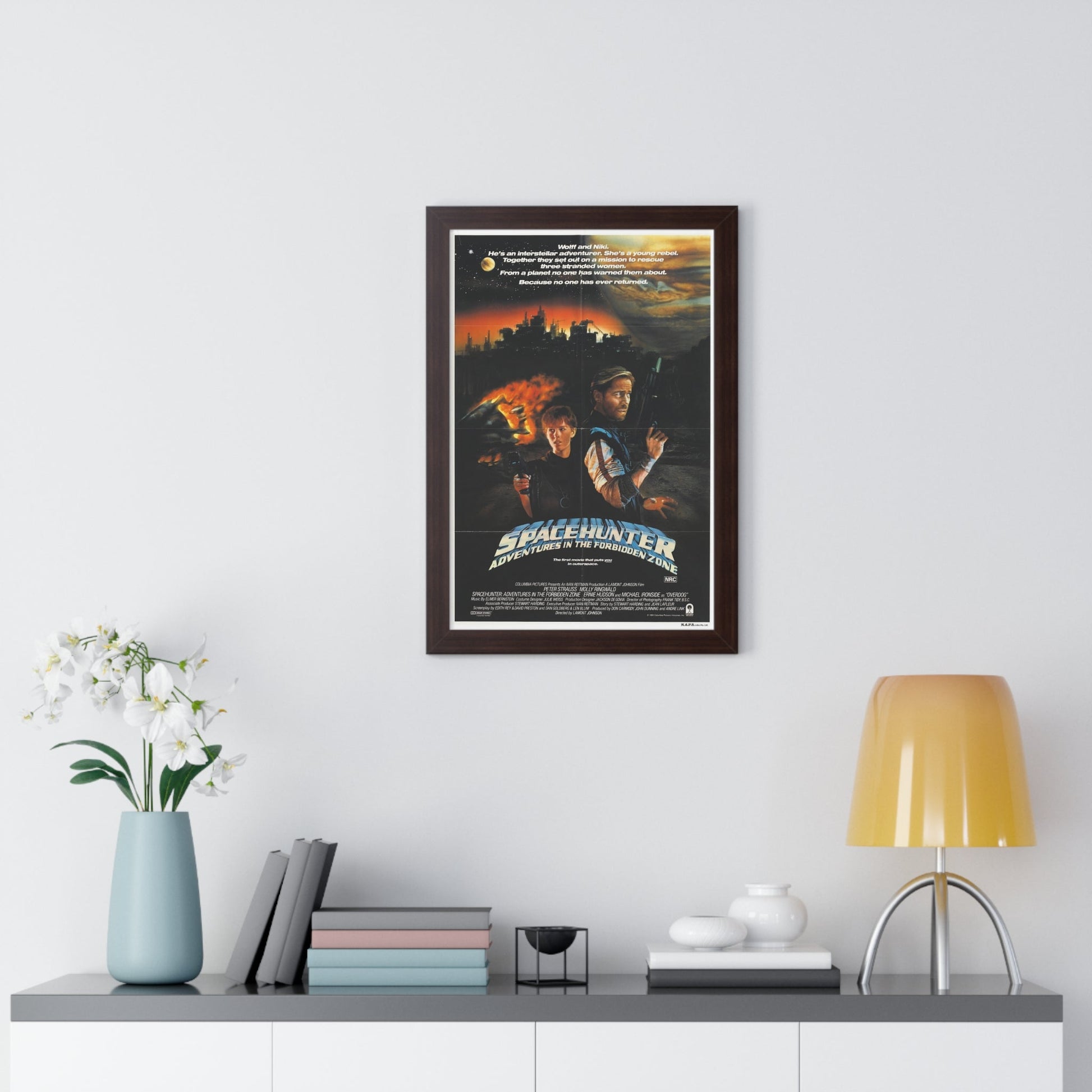 SPACEHUNTER - ADVENTURES IN THE FORBIDDEN ZONE 1983 - Framed Movie Poster-The Sticker Space