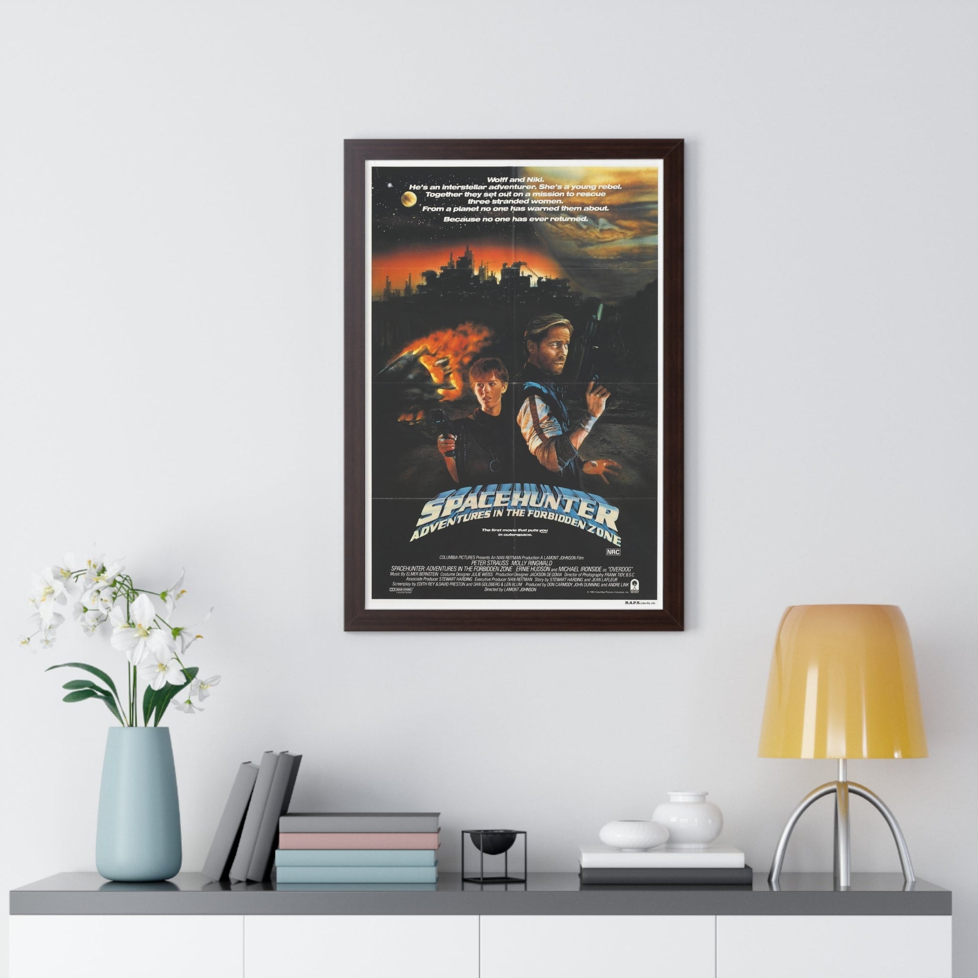 SPACEHUNTER - ADVENTURES IN THE FORBIDDEN ZONE 1983 - Framed Movie Poster-The Sticker Space