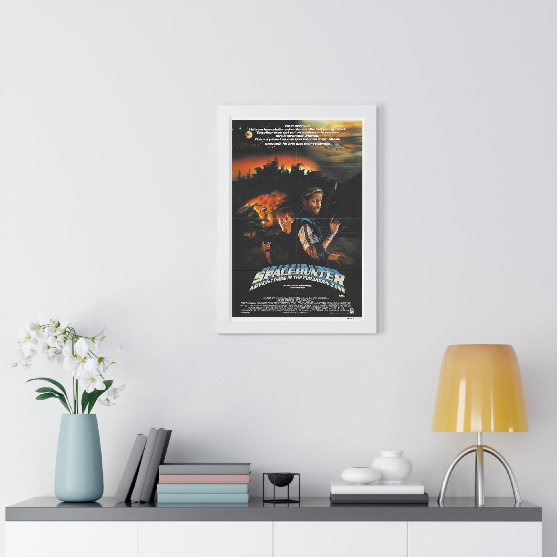 SPACEHUNTER - ADVENTURES IN THE FORBIDDEN ZONE 1983 - Framed Movie Poster-The Sticker Space