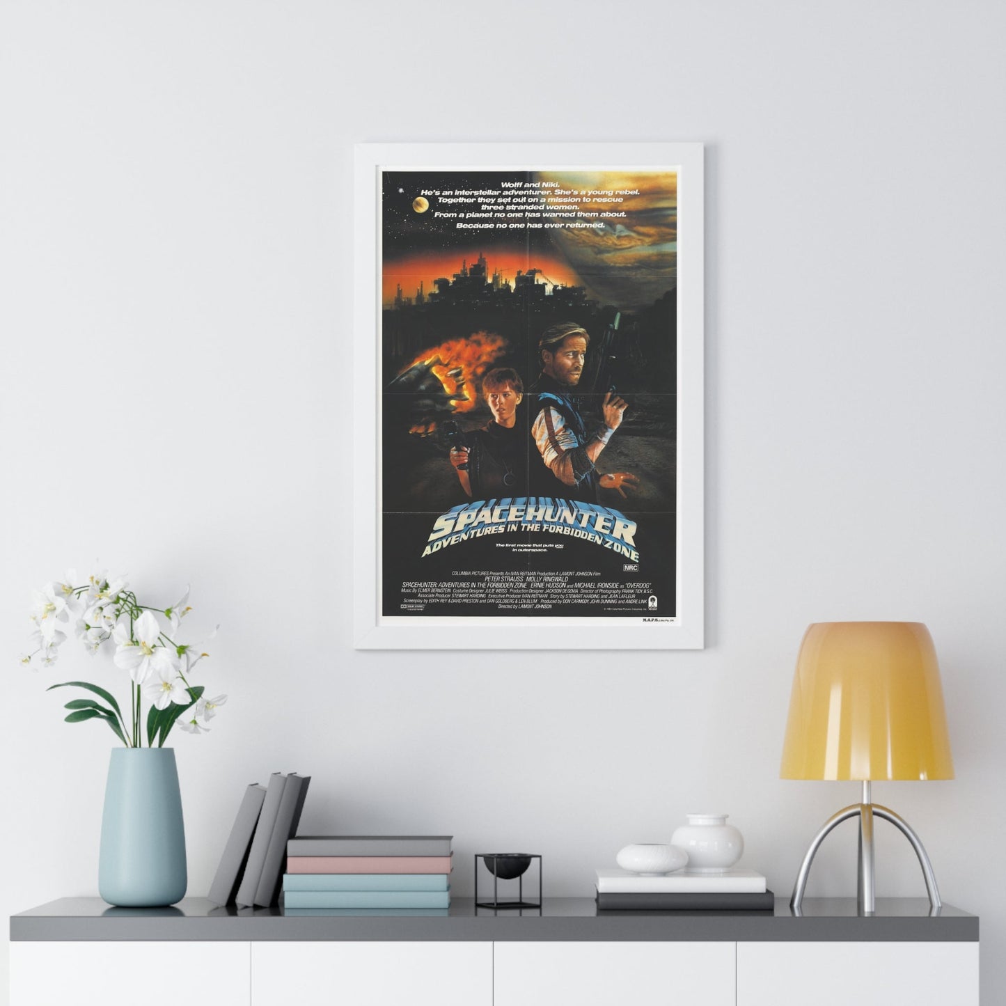 SPACEHUNTER - ADVENTURES IN THE FORBIDDEN ZONE 1983 - Framed Movie Poster-The Sticker Space