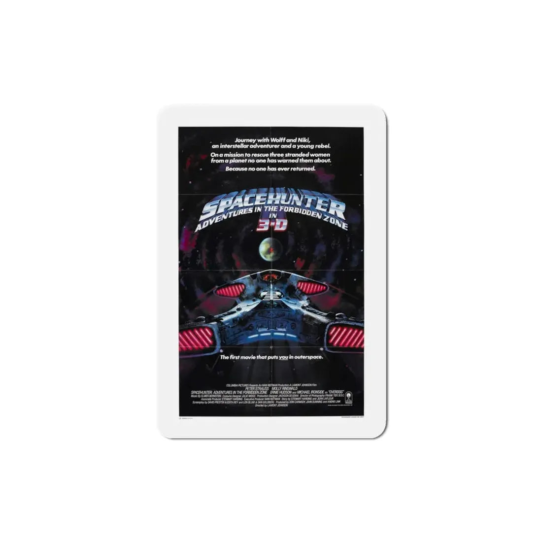 Spacehunter Adventures in the Forbidden Zone 1983 Movie Poster Refrigerator Magnet 3 Inch - The Sticker Space