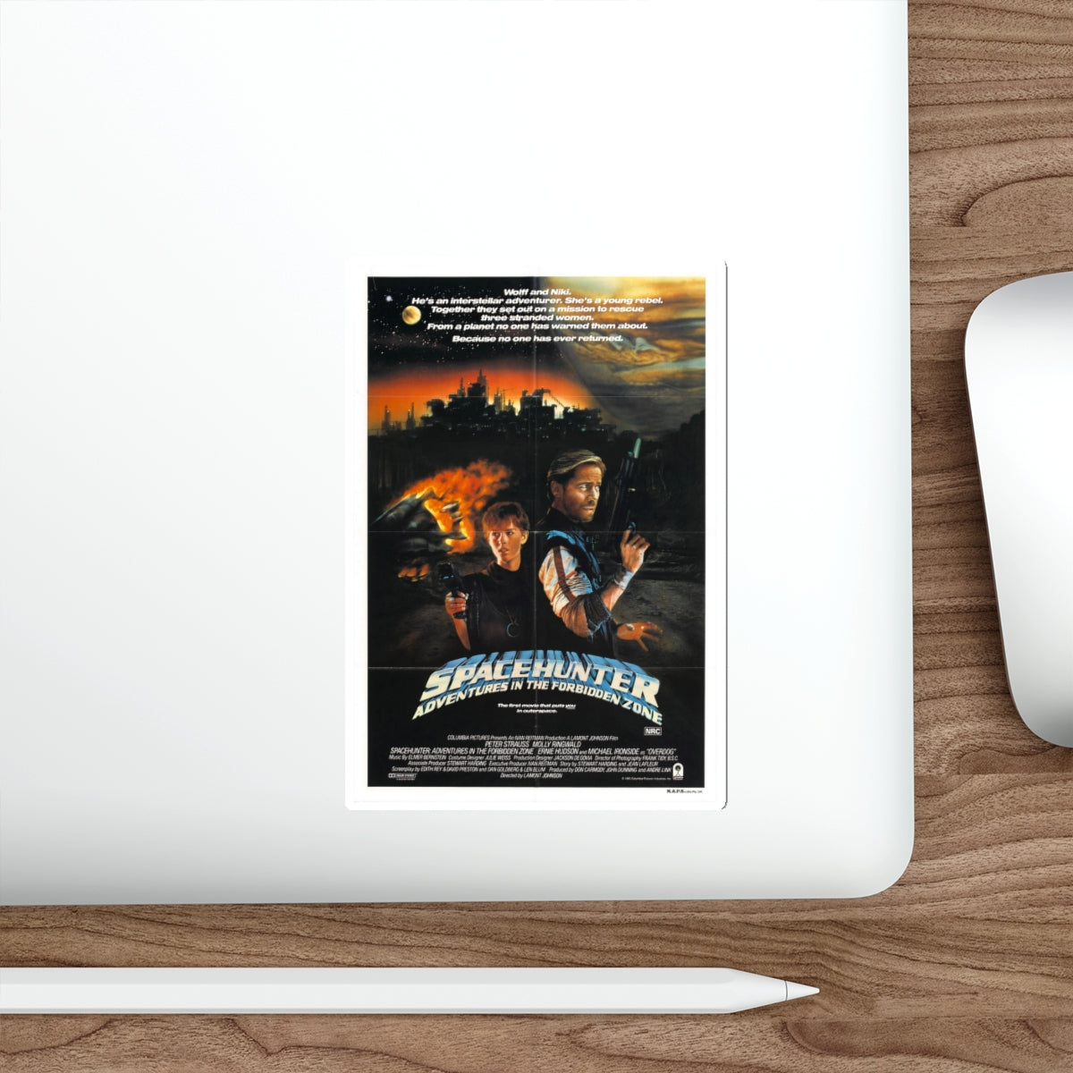 SPACEHUNTER - ADVENTURES IN THE FORBIDDEN ZONE 1983 Movie Poster STICKER Vinyl Die-Cut Decal-The Sticker Space