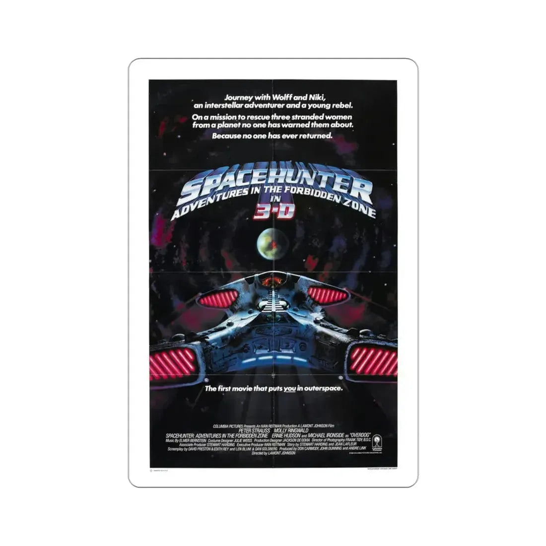 Spacehunter Adventures in the Forbidden Zone 1983 Movie Poster STICKER Vinyl Die-Cut Decal 3 Inch - The Sticker Space