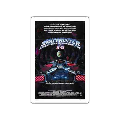 SPACEHUNTER - ADVENTURES IN THE FORBIDDEN ZONE (2) 1983 Movie Poster STICKER Vinyl Die-Cut Decal 5 Inch - The Sticker Space