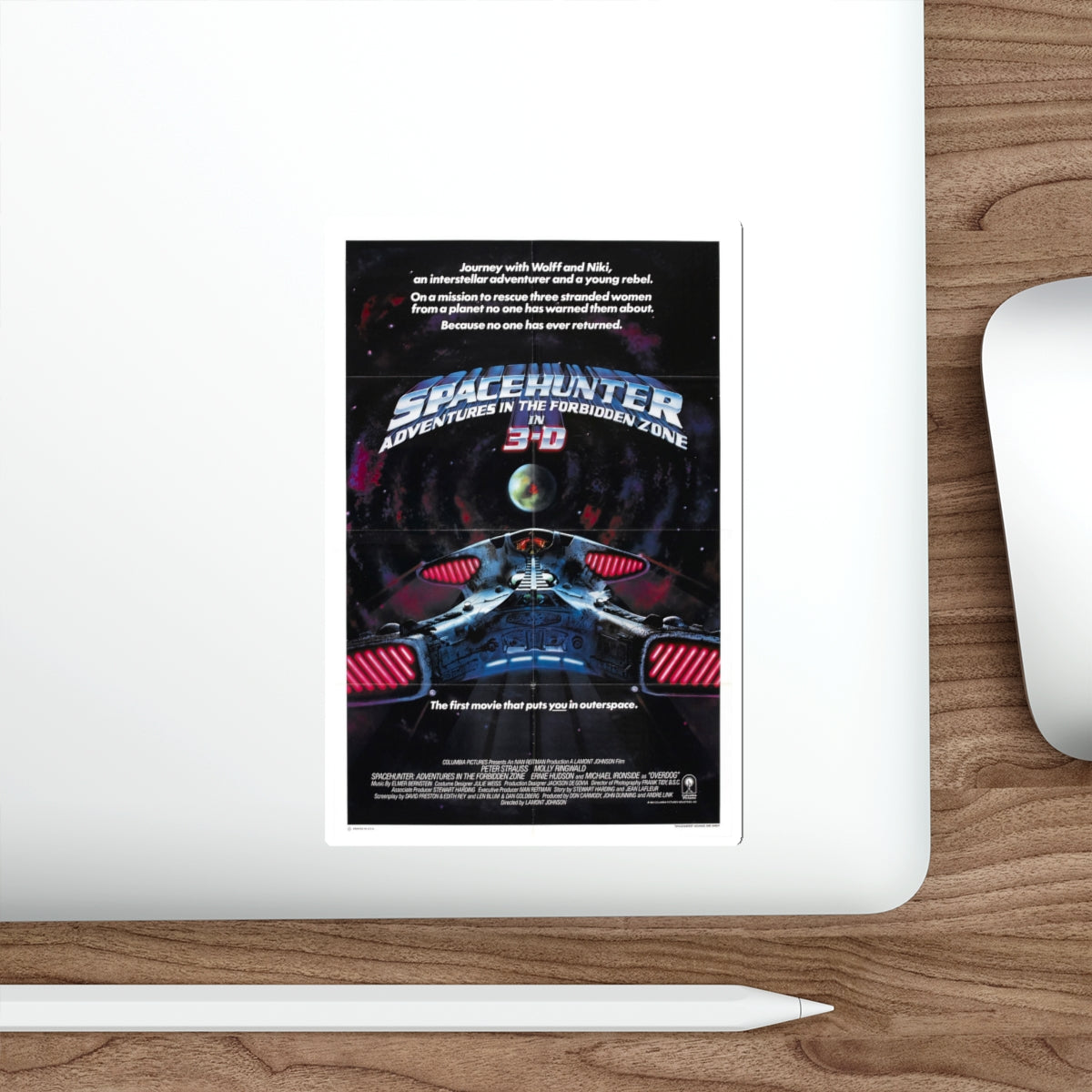 SPACEHUNTER - ADVENTURES IN THE FORBIDDEN ZONE (2) 1983 Movie Poster STICKER Vinyl Die-Cut Decal-The Sticker Space