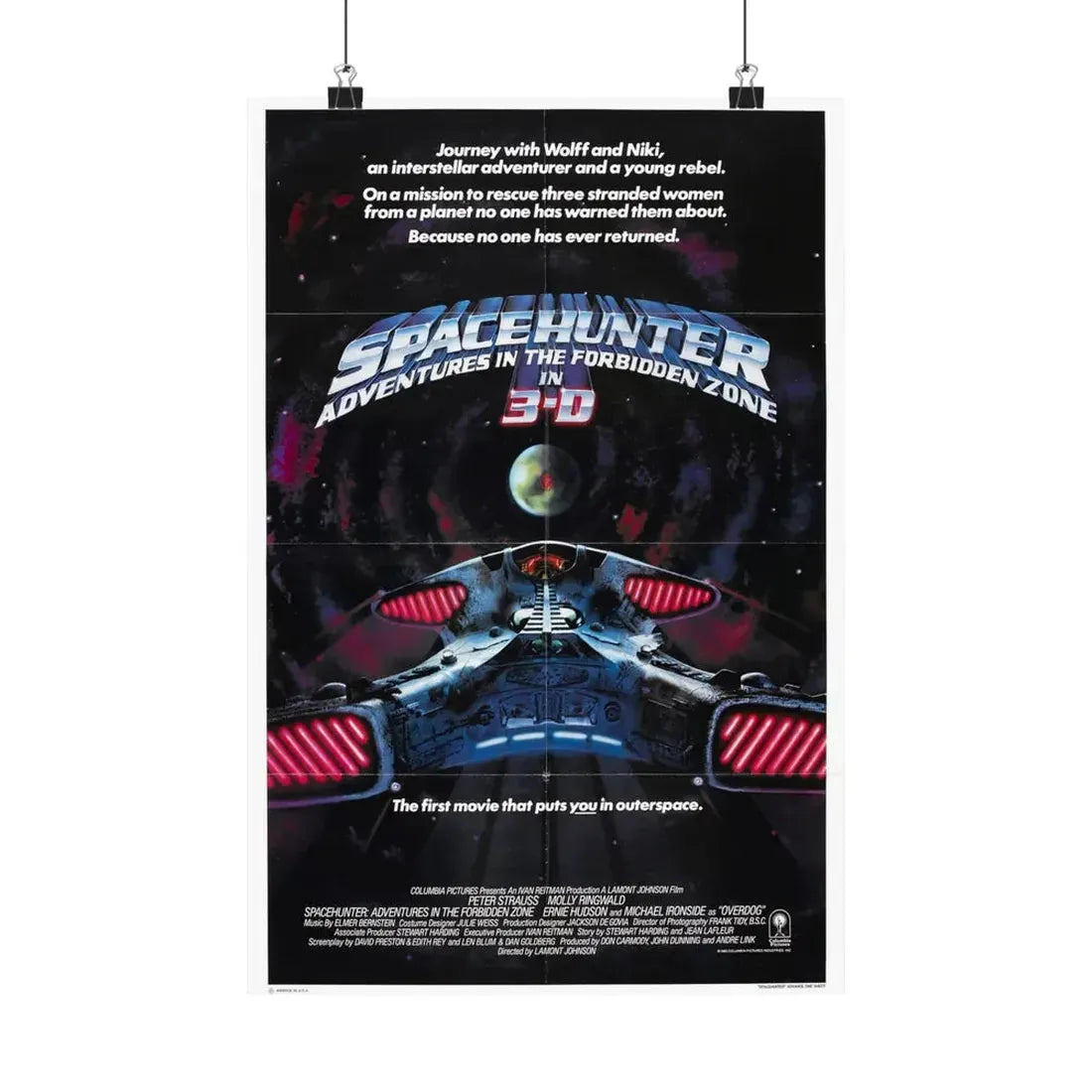 SPACEHUNTER - ADVENTURES IN THE FORBIDDEN ZONE (2) 1983 - Paper Movie Poster 12″ x 18″ Matte - The Sticker Space