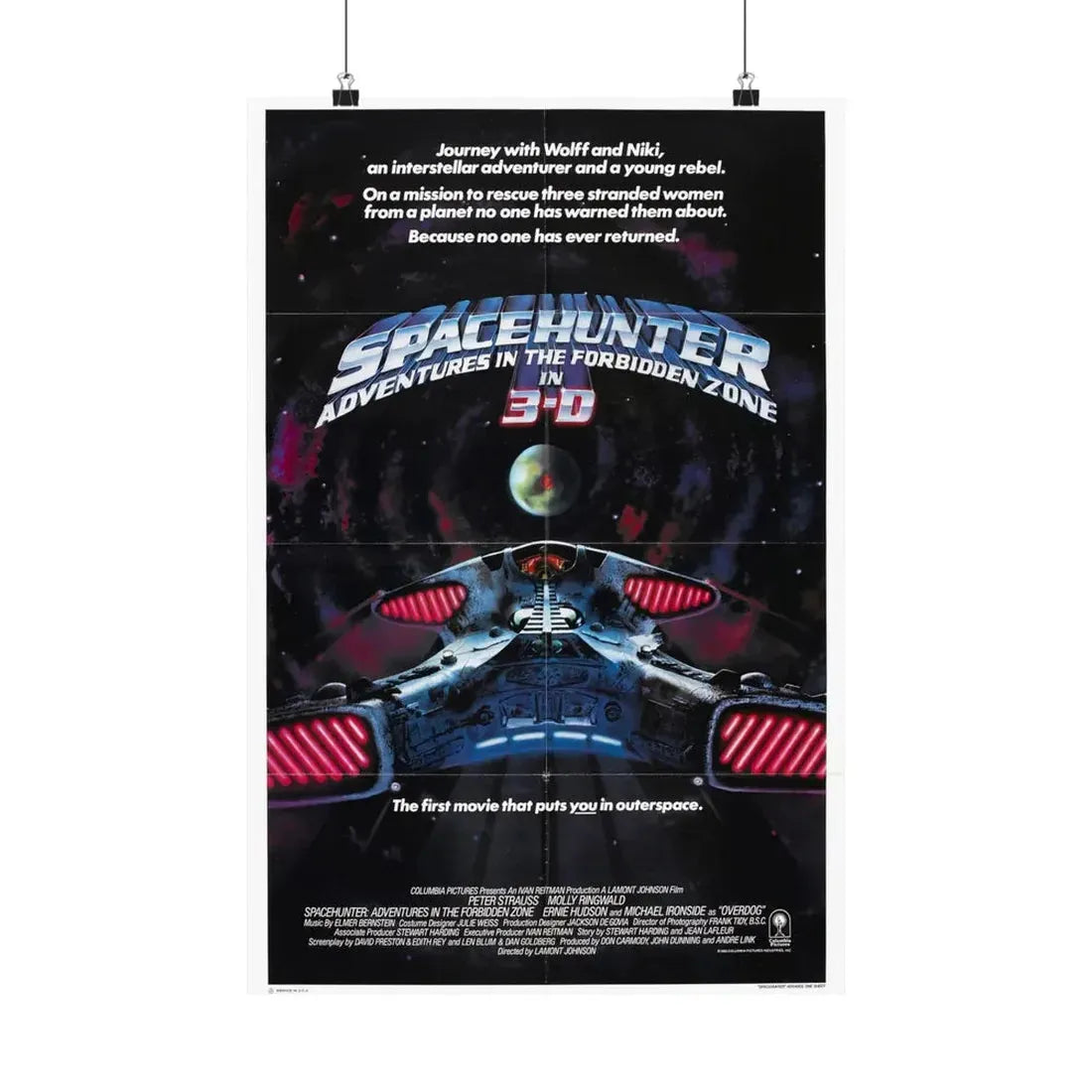 SPACEHUNTER - ADVENTURES IN THE FORBIDDEN ZONE (2) 1983 - Paper Movie Poster 16″ x 24″ Matte - The Sticker Space