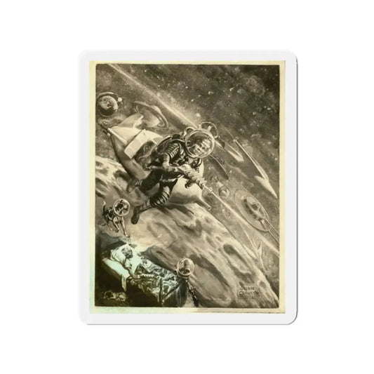 Spaceman Spiff! (Magazine Illustration) Refrigerator Magnet 2 Inch Die-Cut - The Sticker Space