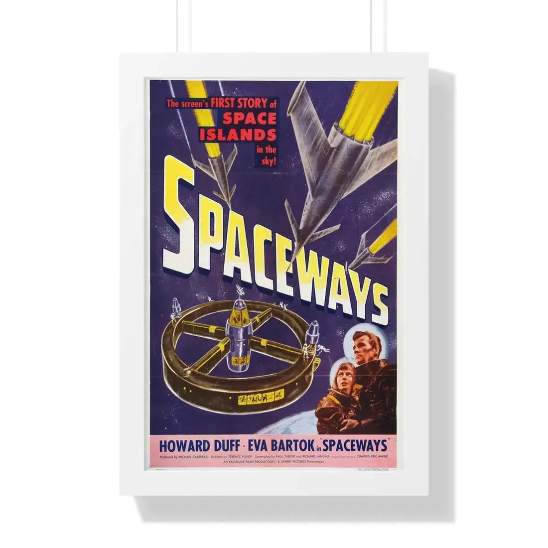 SPACEWAYS 1953 - Framed Movie Poster 16″ x 24″ White - The Sticker Space