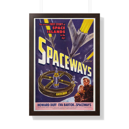 SPACEWAYS 1953 - Framed Movie Poster-20" x 30"-The Sticker Space