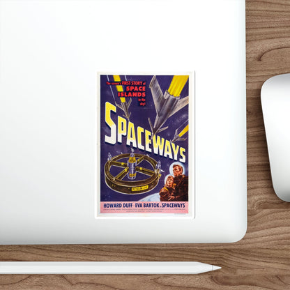 SPACEWAYS 1953 Movie Poster STICKER Vinyl Die-Cut Decal-The Sticker Space