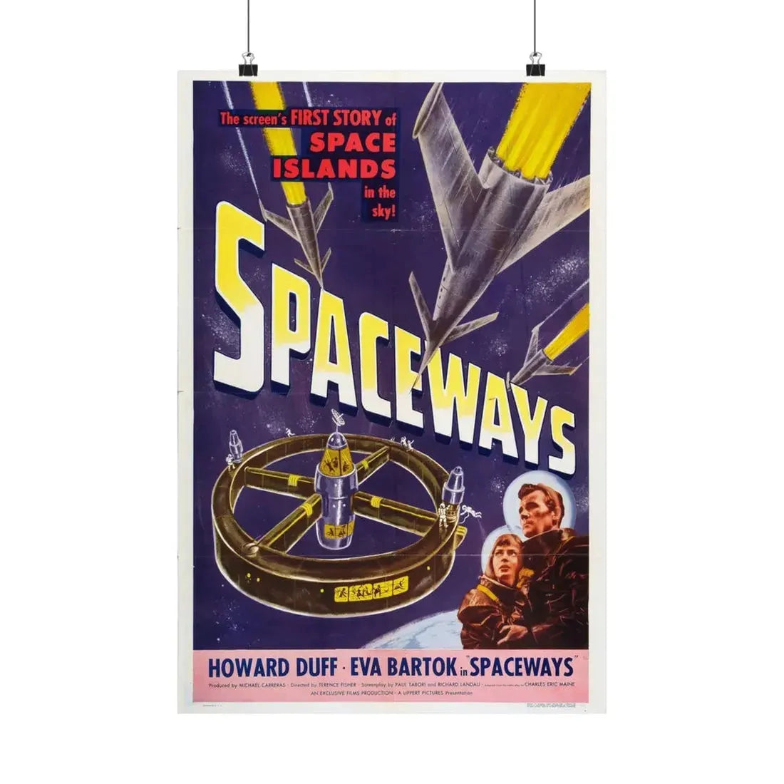 SPACEWAYS 1953 - Paper Movie Poster 16″ x 24″ Matte - The Sticker Space