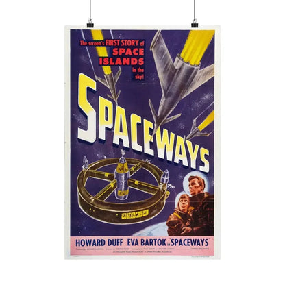 SPACEWAYS 1953 - Paper Movie Poster 16″ x 24″ Matte - The Sticker Space