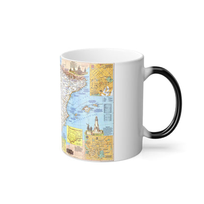 Spain and Portugal - A Traveller's Map 1 (1984) (Map) Color Changing Mug 11oz-11oz-The Sticker Space