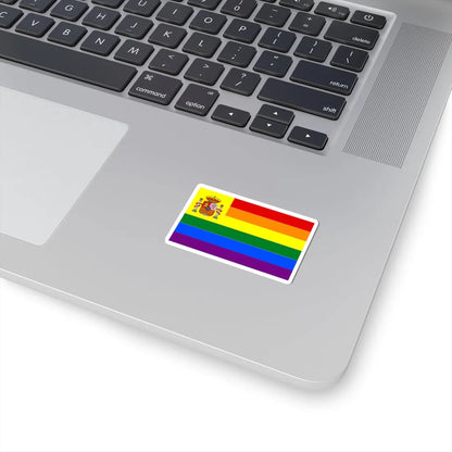 Spain Gay flag (Spain) STICKER Vinyl Kiss-Cut Decal - The Sticker Space