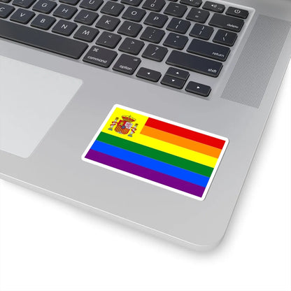 Spain Gay flag (Spain) STICKER Vinyl Kiss-Cut Decal - The Sticker Space