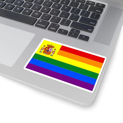 Spain Gay flag (Spain) STICKER Vinyl Kiss-Cut Decal - The Sticker Space