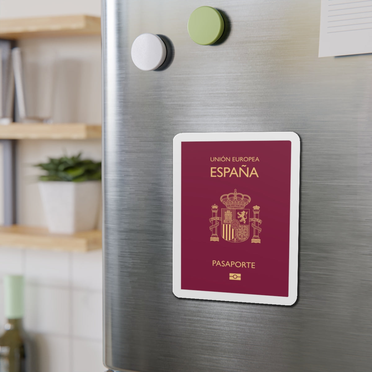 Spain Passport - Die-Cut Magnet-The Sticker Space