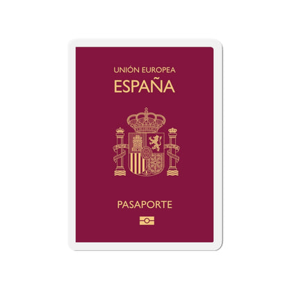 Spain Passport - Die-Cut Magnet-3" x 3"-The Sticker Space