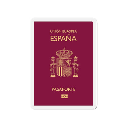 Spain Passport - Die-Cut Magnet-4" x 4"-The Sticker Space