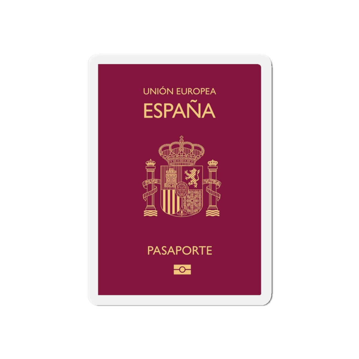 Spain Passport - Die-Cut Magnet-6 × 6"-The Sticker Space