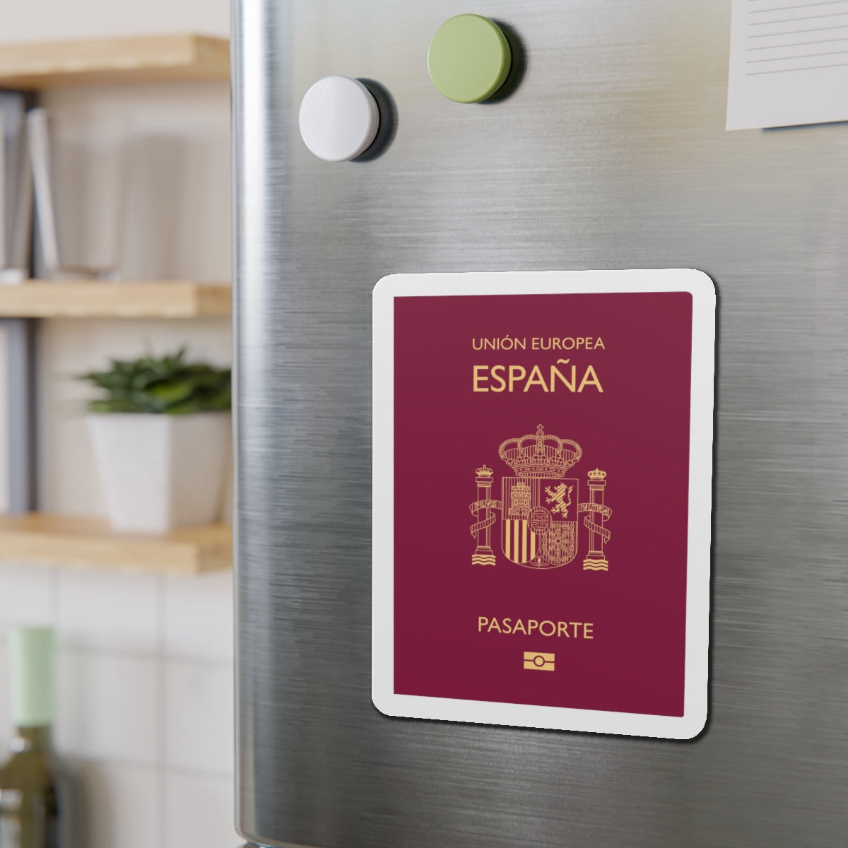 Spain Passport - Die-Cut Magnet-The Sticker Space