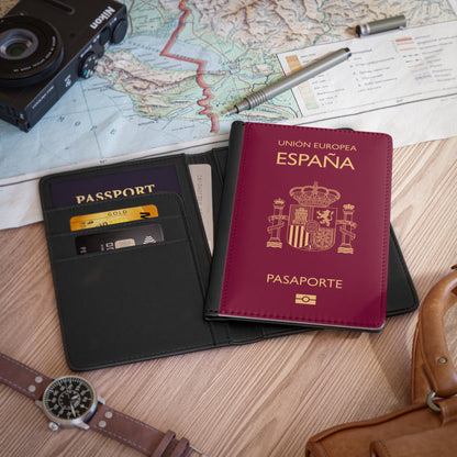 Spain Passport - Passport Holder-3.9" x 5.8"-The Sticker Space