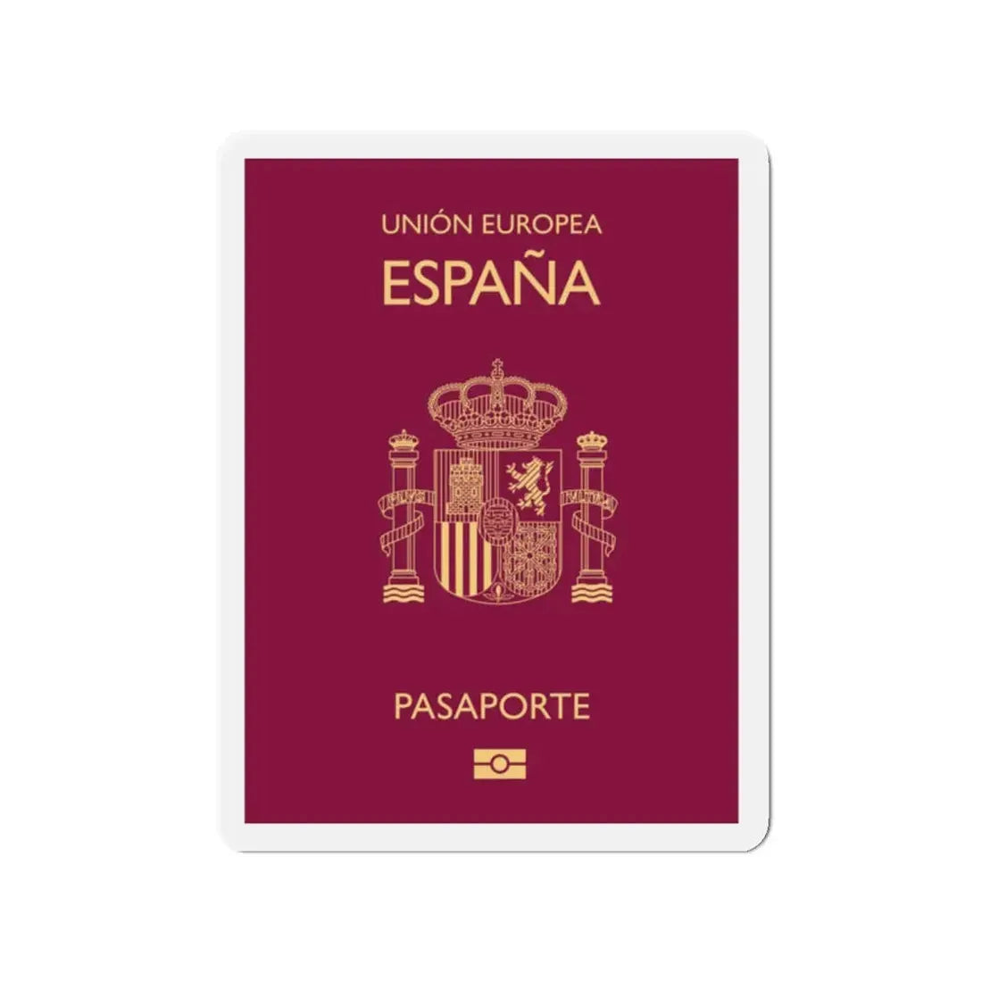 Spain Passport - Refrigerator Magnet 2 Inch - The Sticker Space