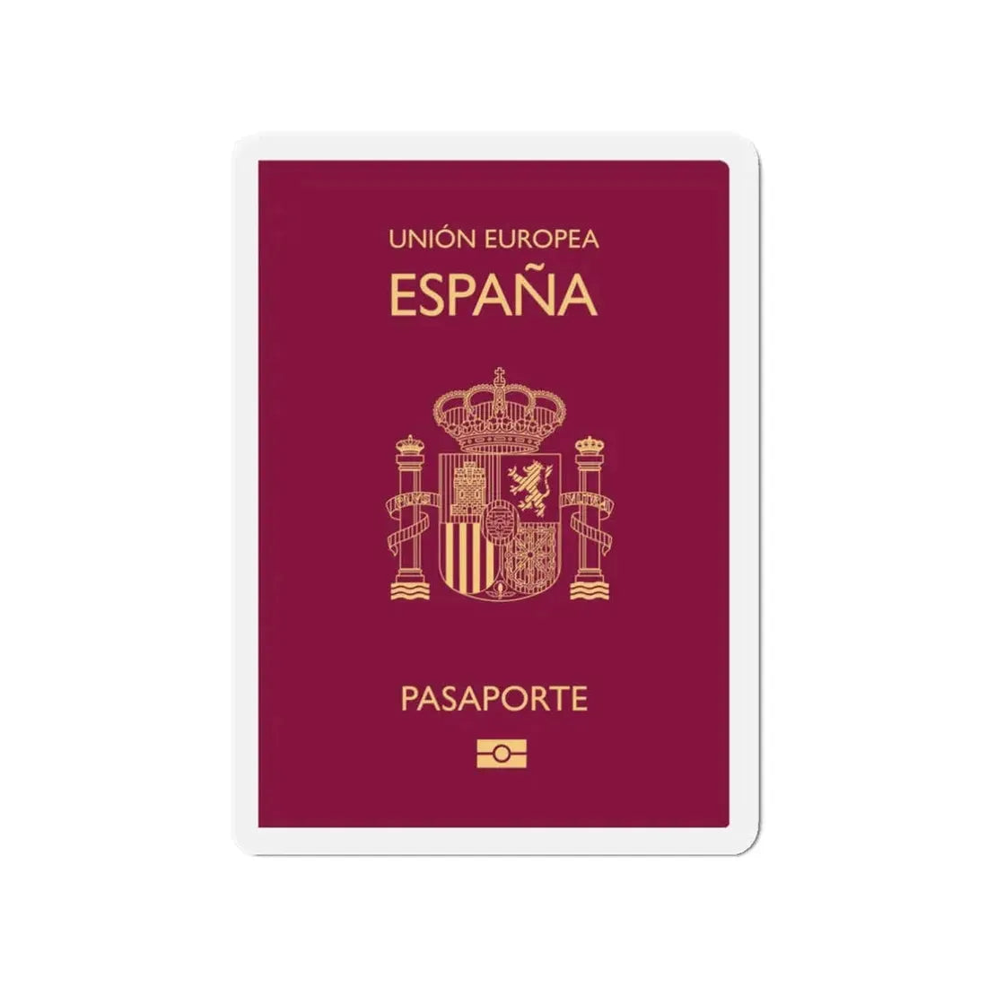 Spain Passport - Refrigerator Magnet 3 Inch - The Sticker Space