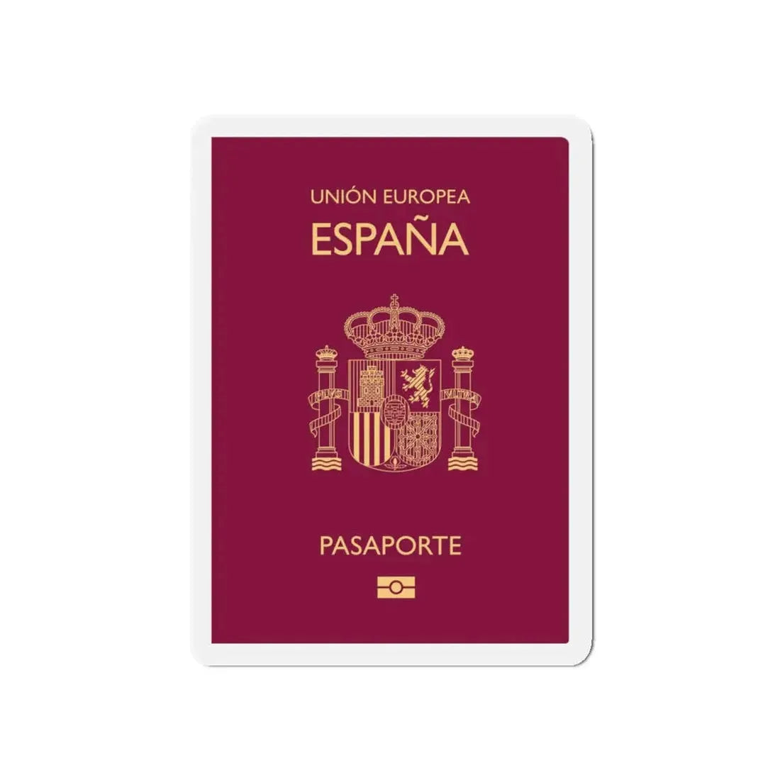 Spain Passport - Refrigerator Magnet 5 Inch - The Sticker Space