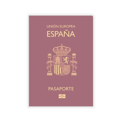 Spain Passport - STICKER Vinyl Kiss-Cut Decal 6 Inch Transparent - The Sticker Space