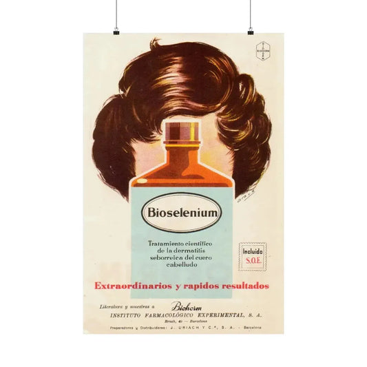 Spanish Drug Ad 115 - Paper Poster 24″ x 36″ Matte - The Sticker Space