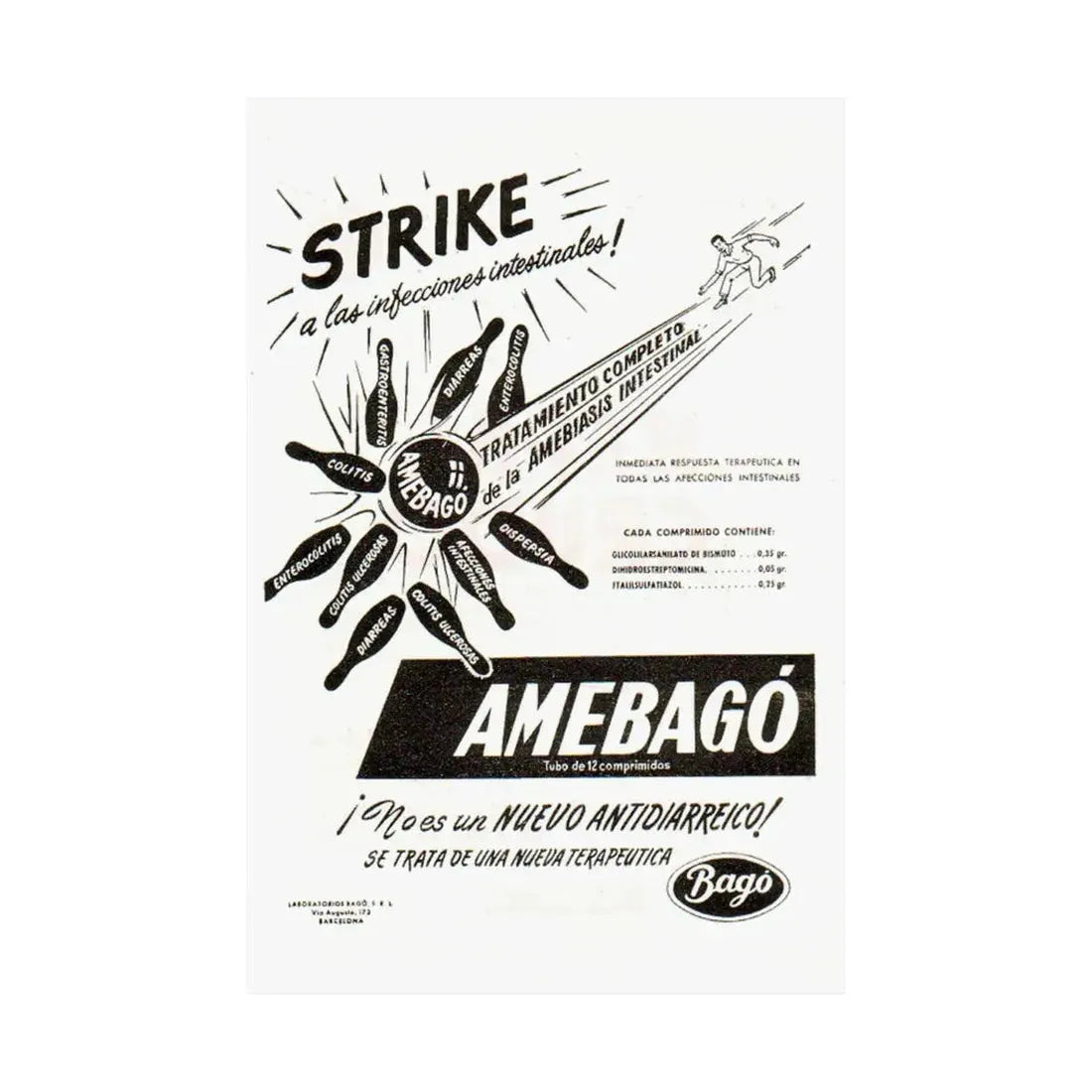 Spanish Drug Ad 116 - Paper Poster - The Sticker Space