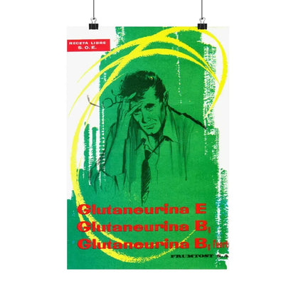 Spanish Drug Ad 118 - Paper Poster 12″ x 18″ Matte - The Sticker Space