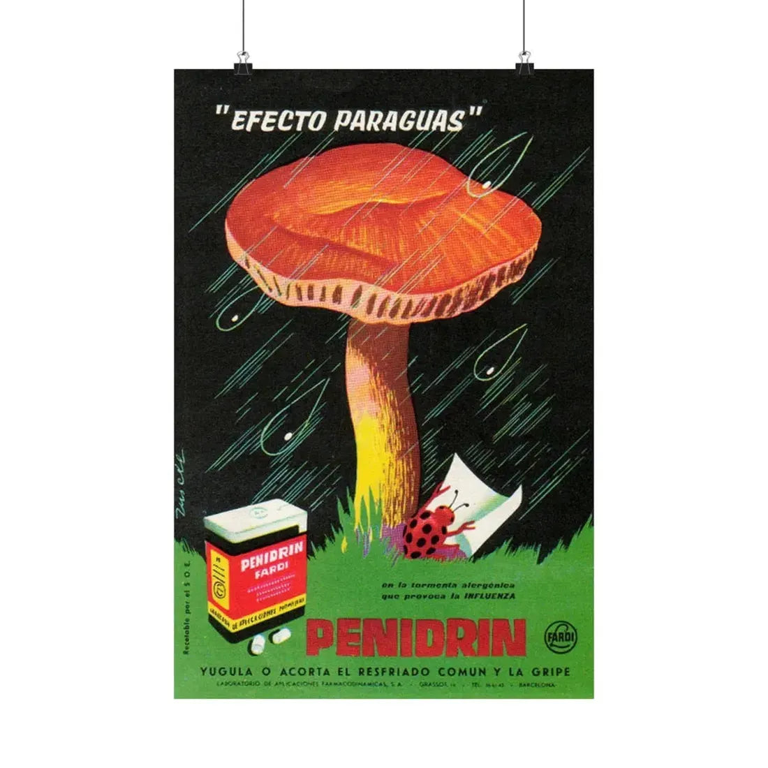 Spanish Drug Ad 143 - Paper Poster 16″ x 24″ Matte - The Sticker Space