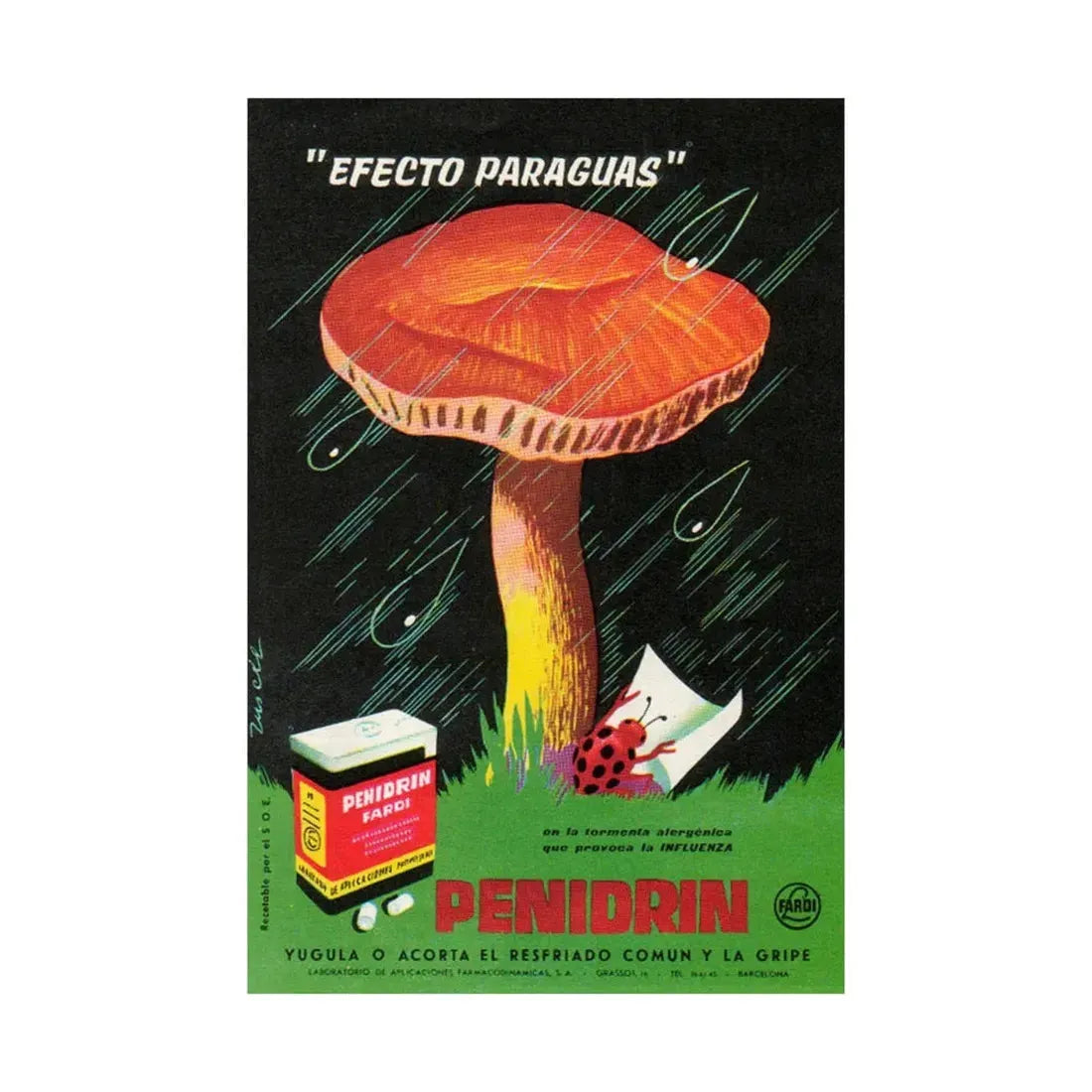 Spanish Drug Ad 143 - Paper Poster - The Sticker Space