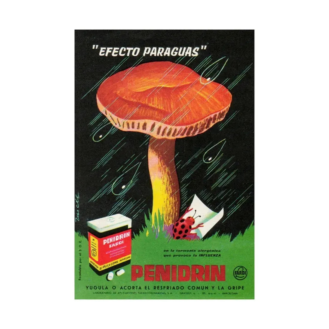 Spanish Drug Ad 143 - Paper Poster - The Sticker Space
