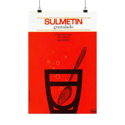 Spanish Drug Ad 152 - Paper Poster 12″ x 18″ Matte - The Sticker Space