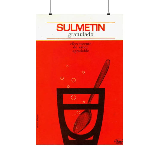 Spanish Drug Ad 152 - Paper Poster 24″ x 36″ Matte - The Sticker Space