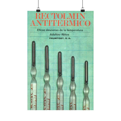 Spanish Drug Ad 170 - Paper Poster 12″ x 18″ Matte - The Sticker Space