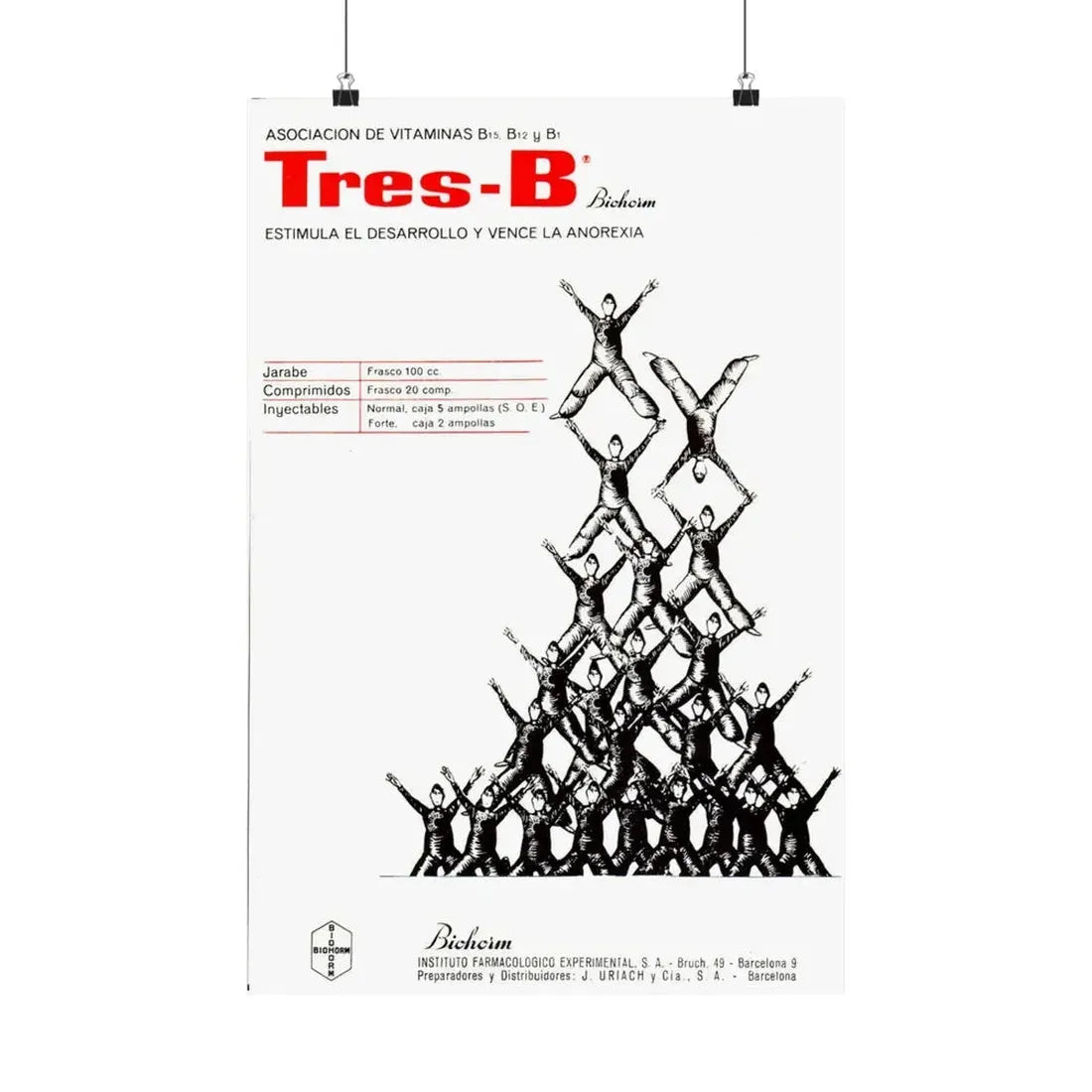 Spanish Drug Ad 172 - Paper Poster 16″ x 24″ Matte - The Sticker Space