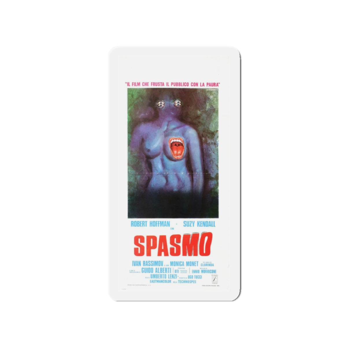 SPASMO 1974 Movie Poster - Refrigerator Magnet-2" x 2"-Die-Cut-1 pc-The Sticker Space