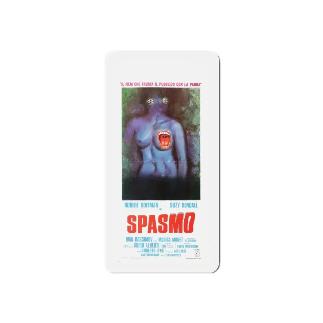 SPASMO 1974 Movie Poster - Refrigerator Magnet 4 Inch Die-Cut - The Sticker Space