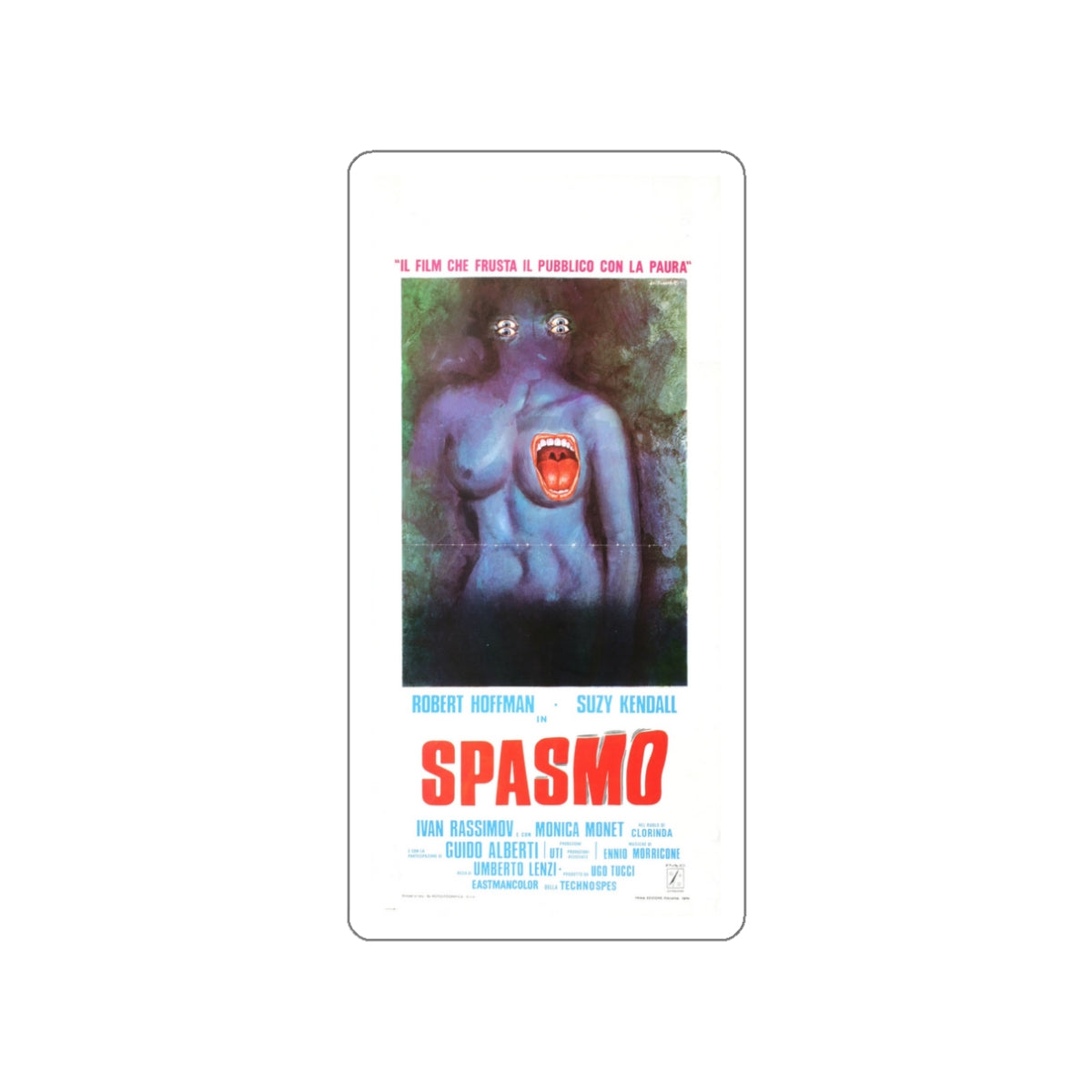 SPASMO 1974 Movie Poster STICKER Vinyl Die-Cut Decal-White-The Sticker Space