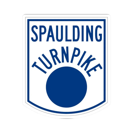 Spaulding Turnpike (New Hampshire) (Road Sign) STICKER Vinyl Kiss-Cut Decal 2 Inch White - The Sticker Space