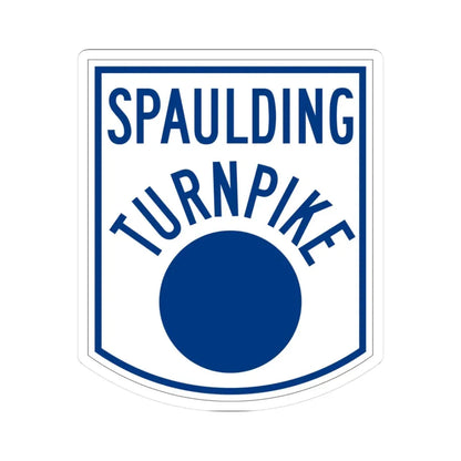 Spaulding Turnpike (New Hampshire) (Road Sign) STICKER Vinyl Kiss-Cut Decal 3 Inch White - The Sticker Space