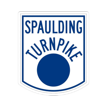 Spaulding Turnpike (New Hampshire) (Road Sign) STICKER Vinyl Kiss-Cut Decal 4 Inch White - The Sticker Space
